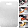 Tábua de Corte Transfronteiriça de Aço Inoxidável 304, Tábua de Cortar Espessada para Uso Doméstico, Dupla Face, Board de Cozinha para Pendurar