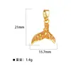 Pingente de Ouro Zircônia Pingente de Colar Pulseira Gota de Óleo Moda Acessórios Femininos Festa Celebração Lua Céu Estrelado Joias