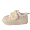 Sapatos de Algodão Versáteis de Inverno para Mulheres, Novos Sapatos de Algodão Engrossados 2026 para Meninas, Sapatos de Algodão Quentes de Inverno com Bico Redondo para Mulheres, Antiderrapante