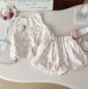 Chaqueta y pantalón de estilo coreano para niña, traje de princesa, estilo conejito, para verano de 2024