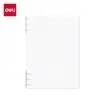 Cubierta para Carpeta Deli de Tres Agujeros Papel para Carpeta B5 Recarga para Carpeta A5 Cubierta para Carpeta
