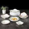 Vajilla de melamina imitación porcelana restaurante de comida rápida guarnición plato para salsa de soya plato para condimentos plato para dip plato de plástico para bocadillos comercial