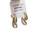 Aretes Metálicos de Gota de Agua de Color Contraste Dos en Uno para Sentido del Diseño de Mujer Nicho Retro Sentido de Alta Gama Aretes y Pendientes Combinables