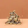 Figuras de Quatro Bestas Míticas de Cobre Puro: Dragão Verde, Tigre Branco, Pássaro Vermelho, Tartaruga Negra - Decoração de Mesa para Casa, Animais de Chá, Sala de Estar, Escritório