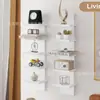 Prateleira de Armazenamento de Parede Transfronteiriça, Prateleira de Parede Simples de Armazenamento Doméstico de Múltiplas Camadas, Prateleira de Decoração de Parede para Sala de Estar e Quarto