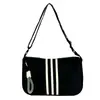 Bolso Cuadrado Pequeño de Moda Deportiva Transfronterizo 2025 Nuevo Bolso de Hombro Color Bloque Rayado Bolso Cruzado Versátil Simple de Gran Capacidad