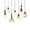 Lámpara colgante de mesita de noche, luz de pasillo, lámpara de cabeza única para barra de bar, estilo chino, para encima de la escalera, estilo vintage y nuevo, para dormitorio, comedor, iluminación de línea larga