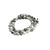 Nueva pulsera china de piedra natural con diseño de Dalí y morganita con doble anillo de cristal, pulsera de dopamina a la moda, ideal para ir al trabajo.