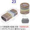 Cuerda para el pelo grande de rombo de 5 cm, anillo para el pelo, cuerda para el pelo de alto nivel, caja transparente de cristal rectangular para mujer, 20 cuerdas para la cabeza