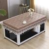 Toalha de Mesa para Máquina de Mahjong Pu Nova Sem Lavar Capa para Mesa de Centro Cor Pura Capa para Mesa de Jantar Capa para Forno Elétrico Doméstico Resistente a Altas Temperaturas Capa Anti-Fogo