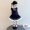 Conjunto de Duas Peças Estilo Preppy para Meninas Verão 2026 Nova Camisa Polo Estilosa e Saia Plissada para Meninas