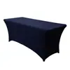 Amazon Transfronterizo Color Sólido Seda de Leche Boda Elástica Cubierta de Mesa Universal Decoración de Boda al Aire Libre Fiesta Práctico