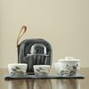 Juego de Té Portátil para Viaje Juego Pequeño Taza Rápida Estilo Camping al Aire Libre Tetera Kung Fu Regalo para Evento de Negocios Logo