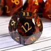 Cisne Dorado Piedra Natural Dados Digitales Poliédricos Dnd Trpg Juego de Dungeons and Dragons Dnd Gemas Poliédricas