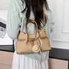 Bolso Cesta de Mimbre con Bloques de Color para el Trabajo y el Ocio para Mujer 2026 Verano Nuevo Casual Versátil Bolso de Hombro Cruzado de Lujo Ligero