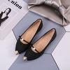 2018 Verão Estilo Coreano Novos Sapatos Femininos Bico Fino Sapatos Baixos Boca Rasa Sapatos de Camada Única