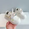 Zapatillas para Niña con Cachorros 2026 Primavera/Verano Nuevos Zapatos Casuales Versátiles de Moda para Niños, Zapatos Casuales Blancos para Niños Mayores