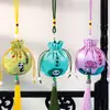 Nuevo Sachet de Panda de Dibujos Animados Estilo Chino para el Festival del Bote del Dragón, Colgante de Bolsa de Fragancia Portátil de Artemisa Tradicional, Colgante de Bolsa de la Suerte para el Coche