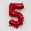 Globos de Papel de Aluminio con Letras y Números Rojos de 16 pulgadas Decoración para Primer Cumpleaños Boda Globos de Papel de Aluminio Venta al por Mayor