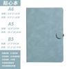 Caderno com Fivela A5 em Couro Sintético Personalizado para Reuniões de Escritório Caderno B5 com Textura de Pele de Ovelha com Logotipo Imprimível