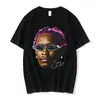 Camiseta con Estampado Gráfico del Rapero Young Thug Verano para Hombres y Mujeres g
