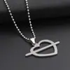 Collar de joyería de comercio exterior europeo y americano para hombre, colgante de acero de titanio, acero inoxidable, estilo coreano, collar largo, cadena de suéter para niña