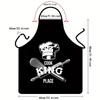 Amazon Venta Caliente E-commerce Transfronterizo Venta Caliente Impermeable Antiincrustante Estampado Delantal de Barbacoa para Hombre de Una Pieza con Estampado de Logo