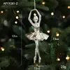 Pendente de Plástico Prateado de Formato Especial Transfronteiriço Galvanizado Brilhante Acessórios de Pingente de Árvore de Natal Decorações de Natal