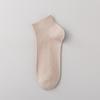 Calcetines cortos de verano para hombre, finos, de algodón de doble aguja, de color liso, absorbentes del sudor, desodorantes, venta al por mayor, calcetines náuticos Zhuji para hombre