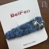 Atmósfera de Otoño e Invierno Pinza para el Cabello de Felpa Blanca Pura Copo de Nieve Pinza BB para Mujer, Pinza para el Cabello Versátil Dulce y Linda Accesorio para el Cabello Pinza Lateral