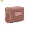 Bolsa cosmética de terciopelo en stock, bolsa de lavado de terciopelo con brida y cremallera, Amazon venta caliente, bolsa de almacenamiento para el cuidado de la piel