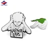 Fábrica de Producción de Insignias Divertidas de Moda Personalizadas de Metal Pintado con Forma Especial Joyería Personalizada Broches