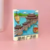 Ímãs de Geladeira Chaozhou Cerâmica Azulejaria Mino Ímãs em Relevo Cidade Turística Cultural e Criativa Atrações Turísticas Lembranças de Comida Presentes