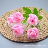 Ramo Artificial de Rosa con Borde Rizado de 6 Piezas Comercio Exterior Decoración del Hogar Flor Falsa Transfronteriza Arreglo Floral para Arco de Boda Pasillo