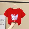 Camiseta Super Fofa de Manga Curta para Meninas, Novo Modelo Verão 2026, Blusa Infantil 100% Algodão, Roupa de Verão para Menininhas, Roupa de Manga Meia