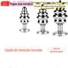 Remova a bola de cauda Fox cauda artificial não-real plugue anal de cabelo grandes, médios e pequenos casais jogar