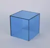 Caja Transparente de Acrílico de Colores Caja de Exhibición Cubierta de Vidrio contra el Polvo Caja de Almacenamiento para Figuras de Juguete Caja de Zapatos Portalápices