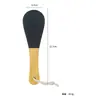 Lima Multifuncional Colorida de Doble Cara para Eliminar Piel Muerta y Callos, Color Macarrón, Lima de Madera de Haya Perforada para Pedicura