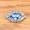 Ojo de Caballo Gafa Garra Cadena de Garra de Pedrería Ribete de Cadena Botón de Cristal con Agujero Cosido a Mano Pedrería Material Hecho a Mano DIY Ropa Vestido de Boda Accesorios