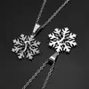 Colgante de Serpiente Nieve Hip-Hop Transfronterizo Europeo y Americano Accesorios Navideños Collar Totalmente Diamantado Accesorios Otoño e Invierno Joyería de Zirconia Personalización