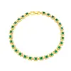 Collar de Vidrio de Colores Cuadrado Empalmado Estilo Nuevo Europeo y Americano, Joyería Hip-Hop Incrustada de Diamantes, Accesorios de Nicho Creativos de Gama Alta al por Mayor