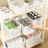 Caja de almacenamiento para snacks y artículos varios, cesta organizadora de juguetes, caja de almacenamiento de plástico para el hogar, cesta para armario de cocina, caja de almacenamiento de escritorio