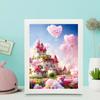 Pintura de diamantes de dibujos animados para niños, hecha a mano, pegatinas de diamantes, pintura decorativa para dormitorio y sala de estar, pintura de ladrillo, marco de fotos al por mayor