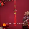 Linterna Nueva del Festival de Primavera Colgante de Calabaza Tassel Colgante de Bolsillo Tassel Colgante de Bolsillo para Teléfono Móvil Decoración Accesorios de Tejido DIY Accesorios Lote