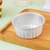 Caja Redonda de Papel de Aluminio 125Mi Taza de Papel de Aluminio Horneado de Pastel de Huevo Flan Postre de Nieve Pan