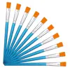 Pincel Plano de Cerdas de Nylon com Cabeça Larga de 1 Polegada para Pintura a Óleo Artística, Pintura de Parede, Grafite e Coloração