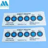 Fabricantes personalizam cartões de umidade de 6 pontos cartões indicadores de umidade 10%-60% sem dicromato de cobalto azuis para vermelhos cartões de umidade
