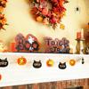 Decorações de Mesa de Madeira para Halloween Logo 'Boo' para Desktop Chapéu de Bruxa Festa Mesa Decoração de Halloween