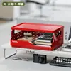 Estante de Almacenamiento Dopamina Escritorio Multicapa Plegable Estante de Snacks Estante de Almacenamiento de Cosméticos Cesta de Almacenamiento Plegable