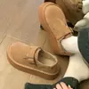 Zapatos cerrados para mujer Birkenstock, nueva colección otoño 2026, estilo sin cordones, suela gruesa, mocasines que aumentan la altura, zapatos de pesca Birkenstock